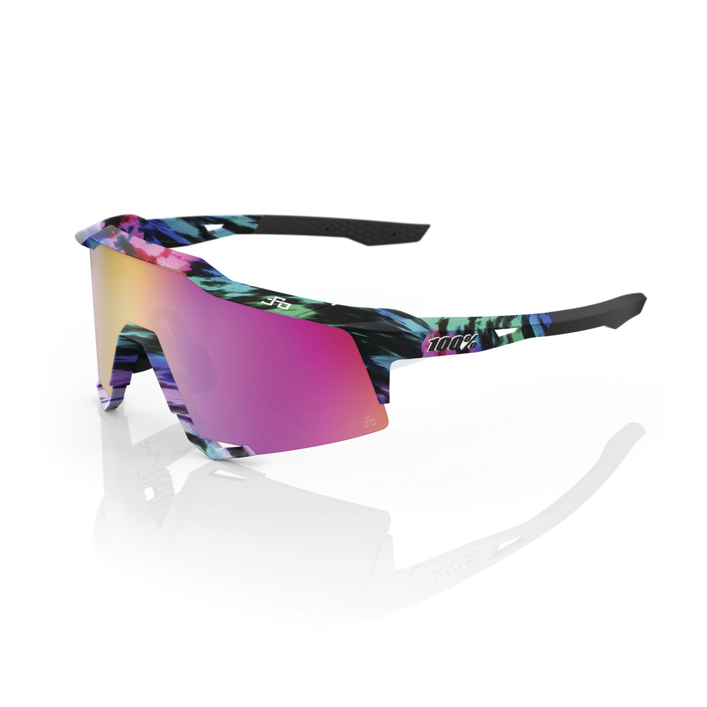 100% SPEEDCRAFT - Peter Sagan LE Soft Tact Tie Dye - Purple Multilayer Mirror Lens