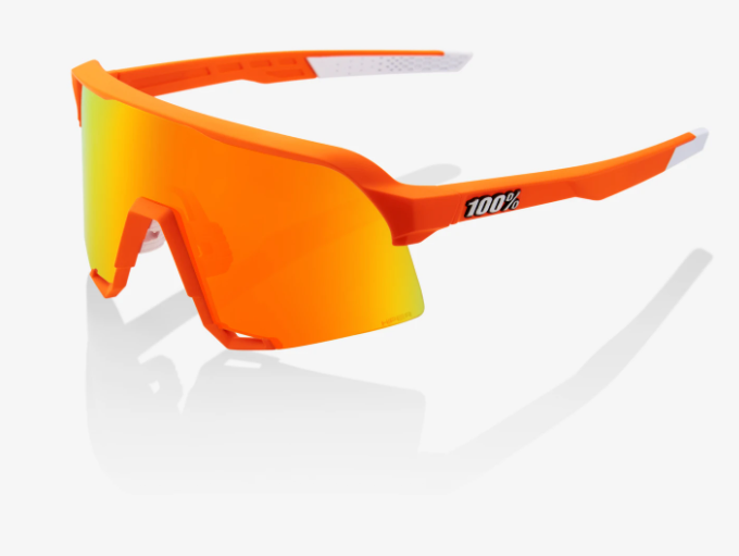 100% S3® Neon Orange HiPER® Red Multilayer Mirror Lens + Clear Lens Included