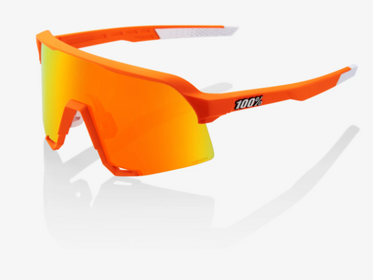 100% S3® Neon Orange HiPER® Red Multilayer Mirror Lens + Clear Lens Included