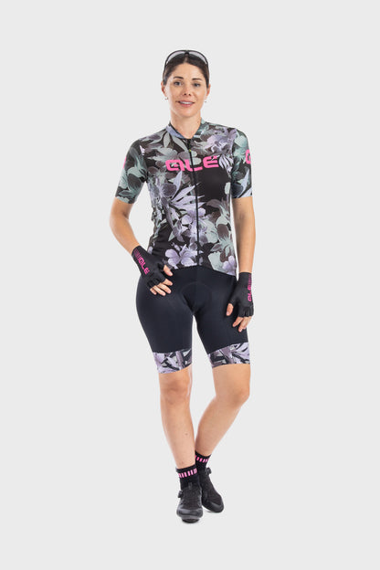 Ale Women Jersey Short Sleeves Solid Bouquet