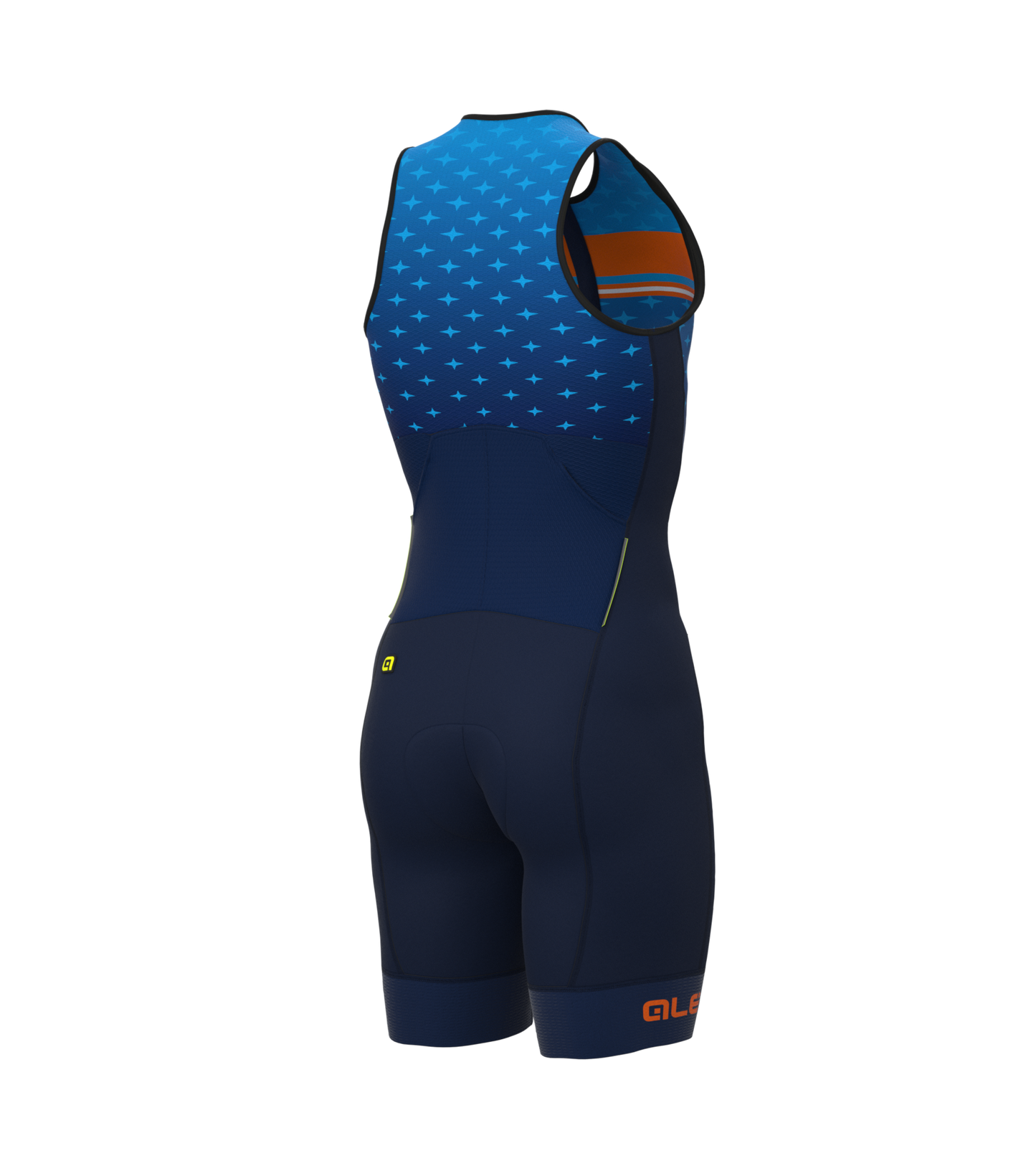 Ale Skinsuit Short Sleeves Triathlon Stars Long