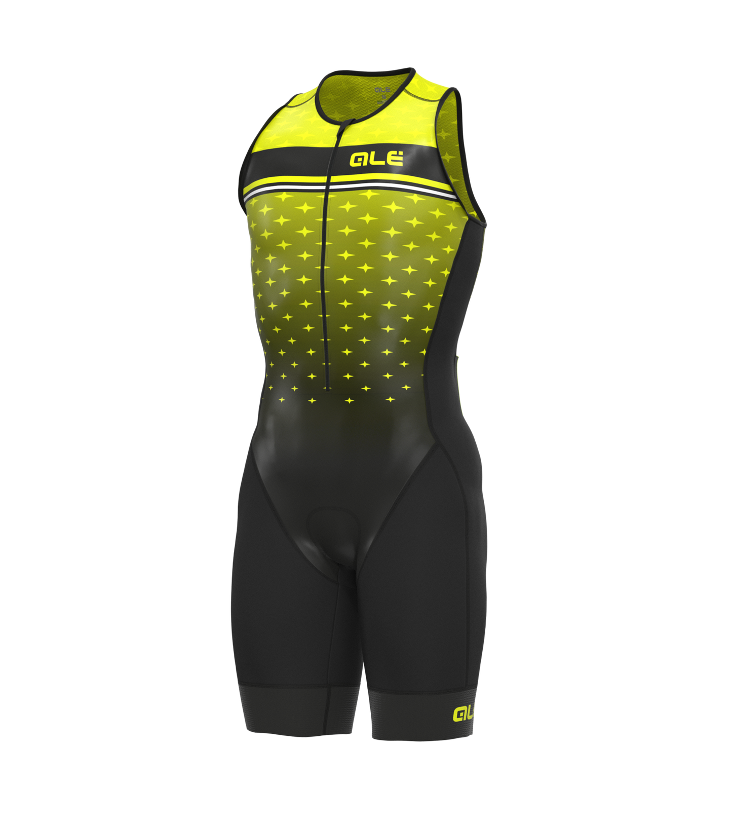 Ale Skinsuit Short Sleeves Triathlon Stars Long