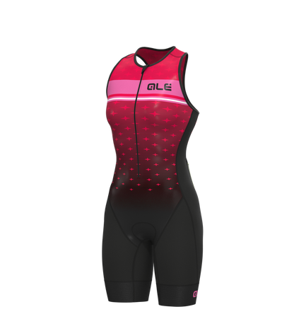 Women Ale Skinsuit Short Sleeves Triathlon Stars Long