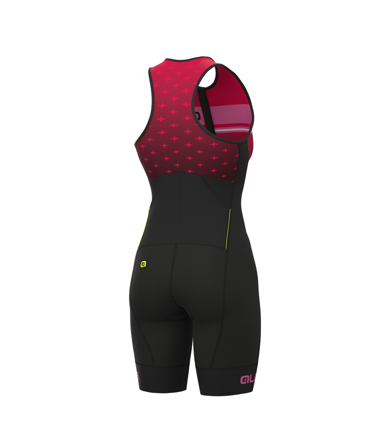 Women Ale Skinsuit Short Sleeves Triathlon Stars Long