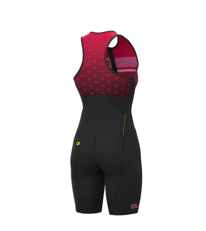 Women Ale Skinsuit Short Sleeves Triathlon Stars Long