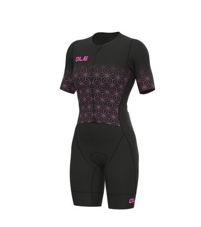 Women Ale Skinsuit Short Sleeves Triathlon Maui Long