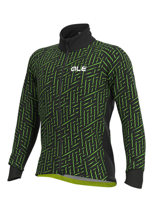 Ale Cycling Jacket PR-R Green bolt