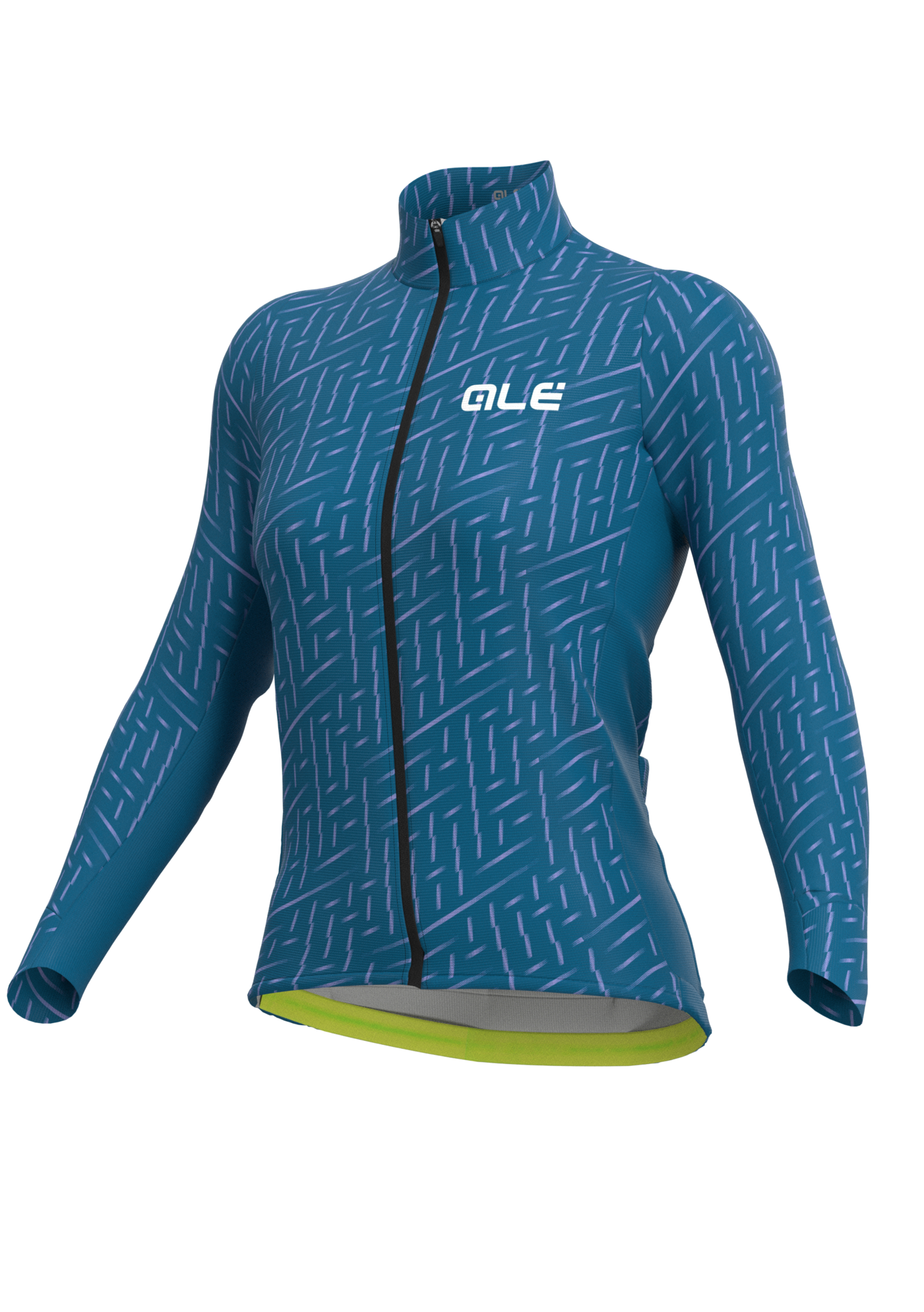 Ale Women Jersey Long Sleeve PRS Green Bolt