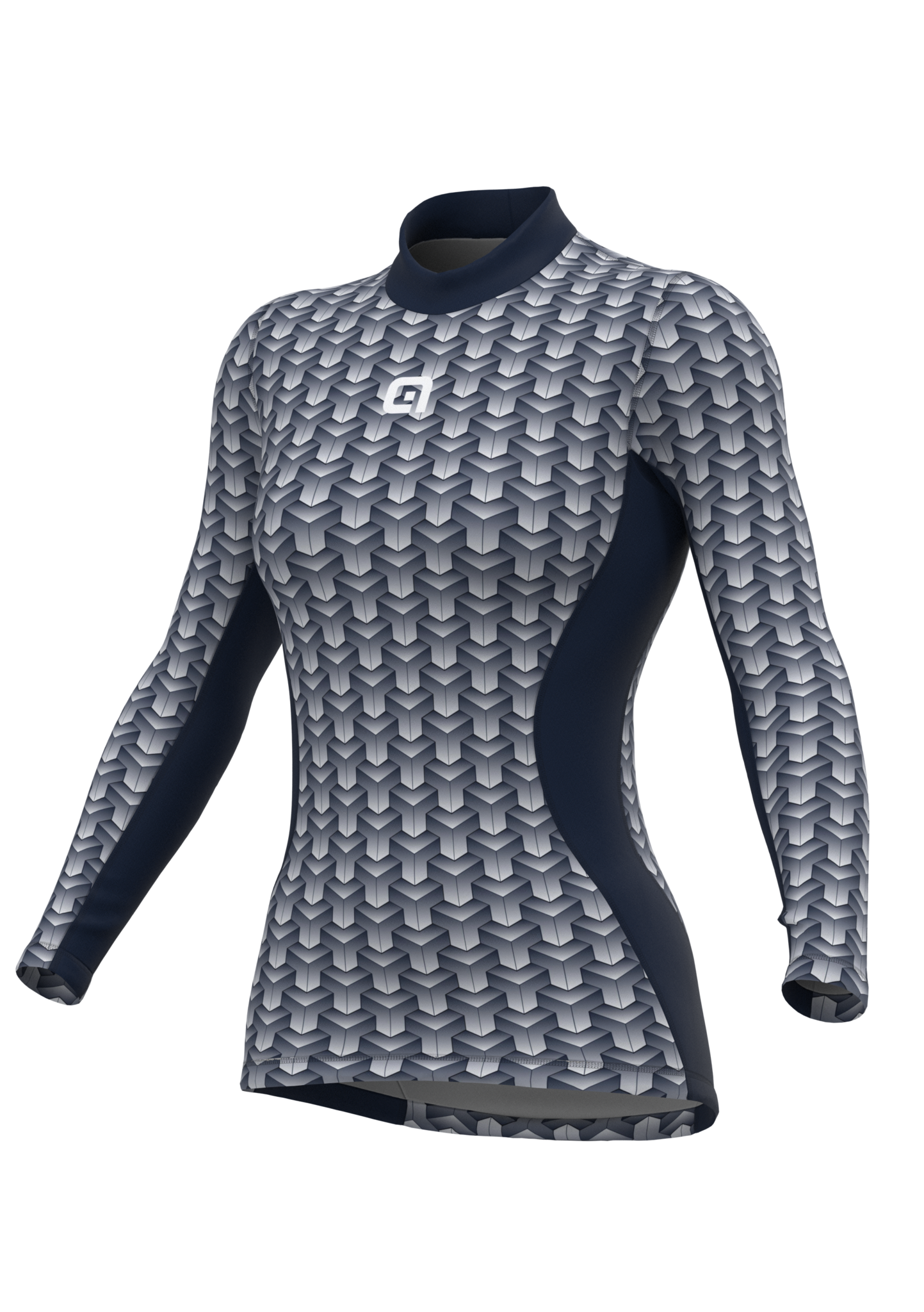 Ale Women Base Layer Long Sleeves Cubes