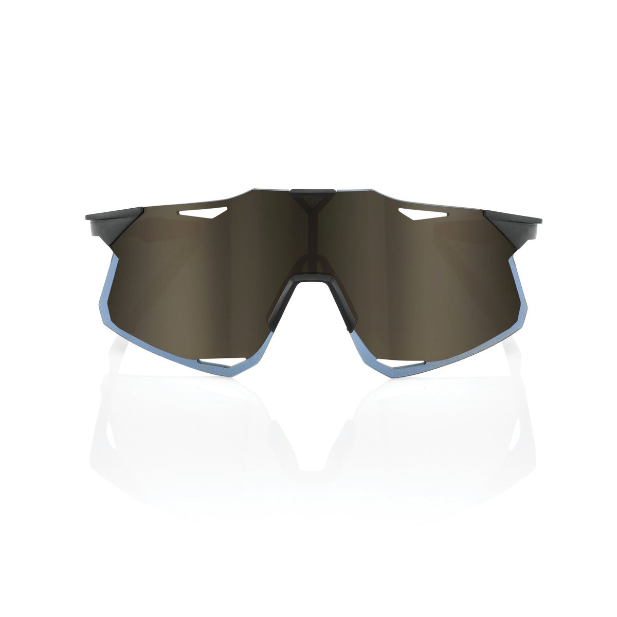 100% Hypercraft - Matte Black - Soft Gold Mirror Lens