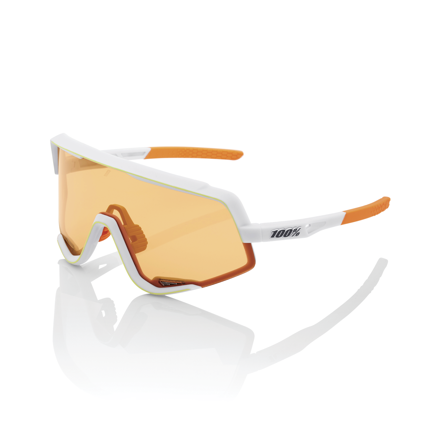 100% Glendale - Soft Tact Oxyfire White - Persimmon Lens