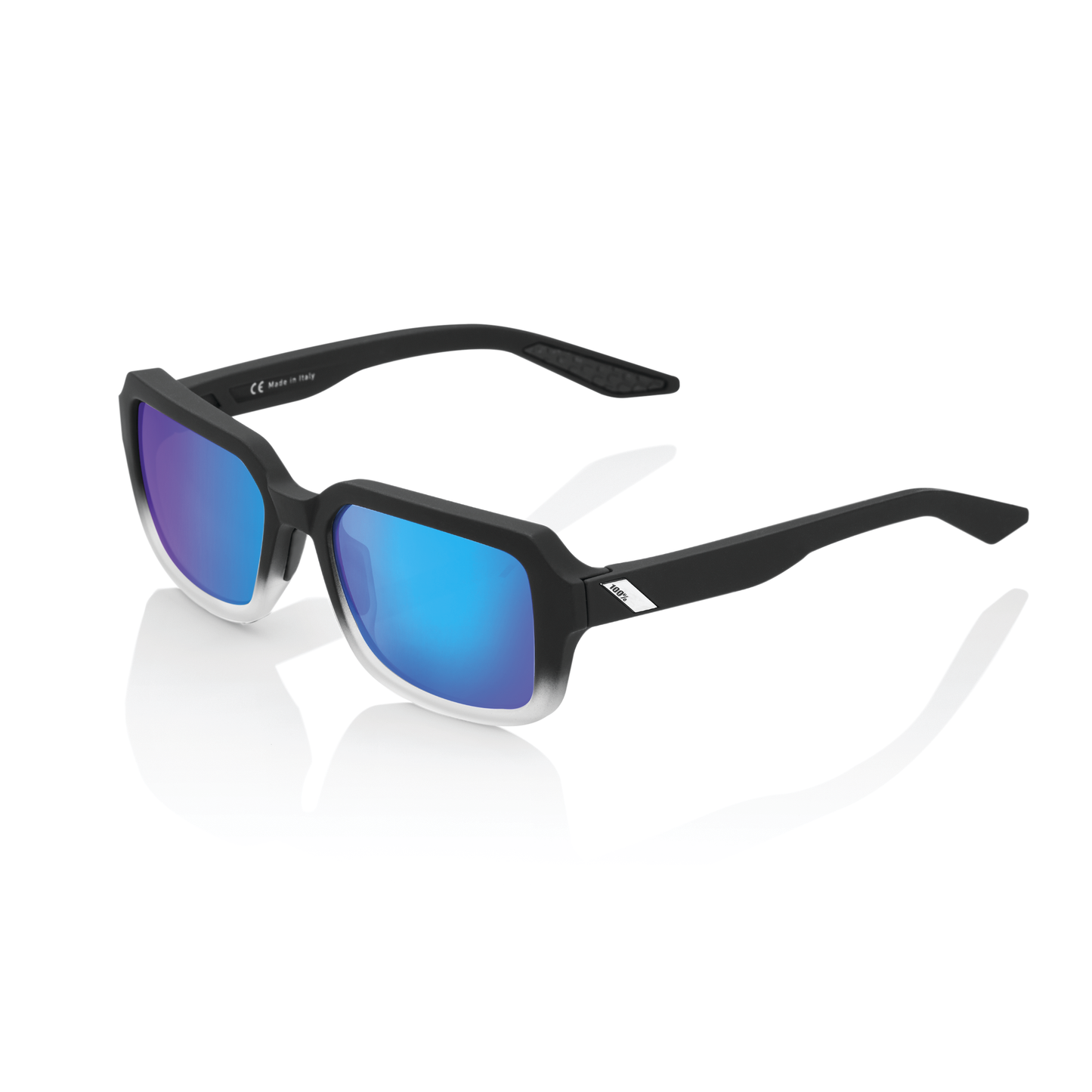 100% Rideley - Soft Tact Fade Black - Blue Multilayer Mirror Lens