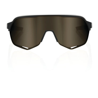 100% S2 - Matte Black - Soft Gold Mirror Lens