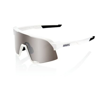 100% S3 - Matte White - Hiper Silver Mirror Lens