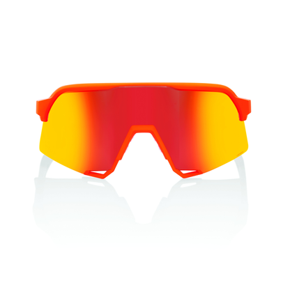 100% S3 - Soft Tact Neon Orange  - Hiper Red Multilayer Mirror Lens