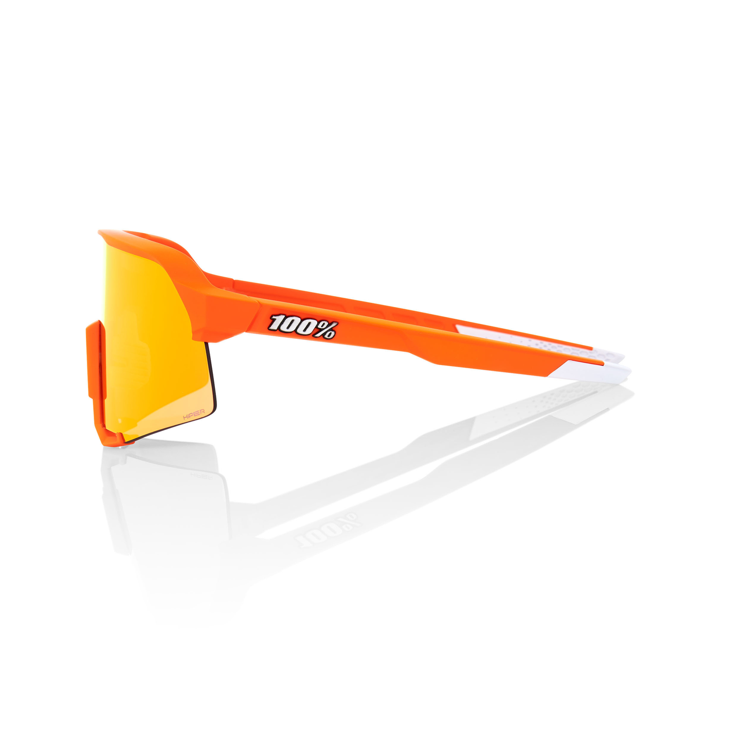 100% S3 - Soft Tact Neon Orange  - Hiper Red Multilayer Mirror Lens