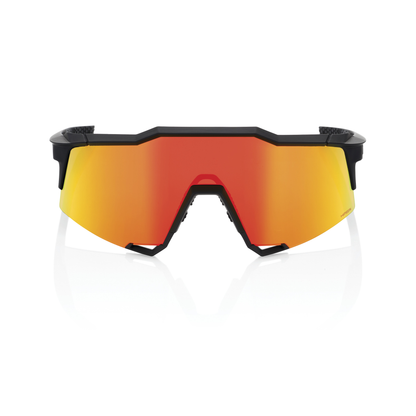 100% Speedcraft - Soft Tact Black - HiPER Red Multilayer Mirror Lens