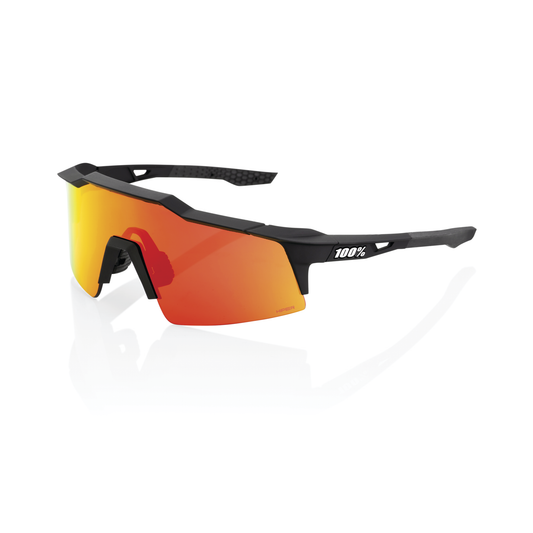 100% Speedcraft SL - Soft Tact Black - HiPER Red Multilayer Mirror Lens