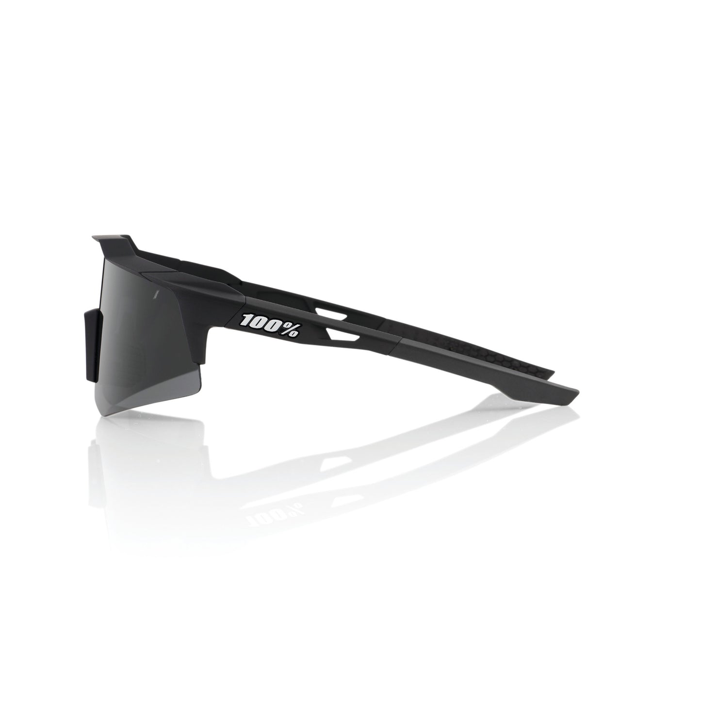 100% Speedcraft XS - Soft Tact Black - Smoke Lens