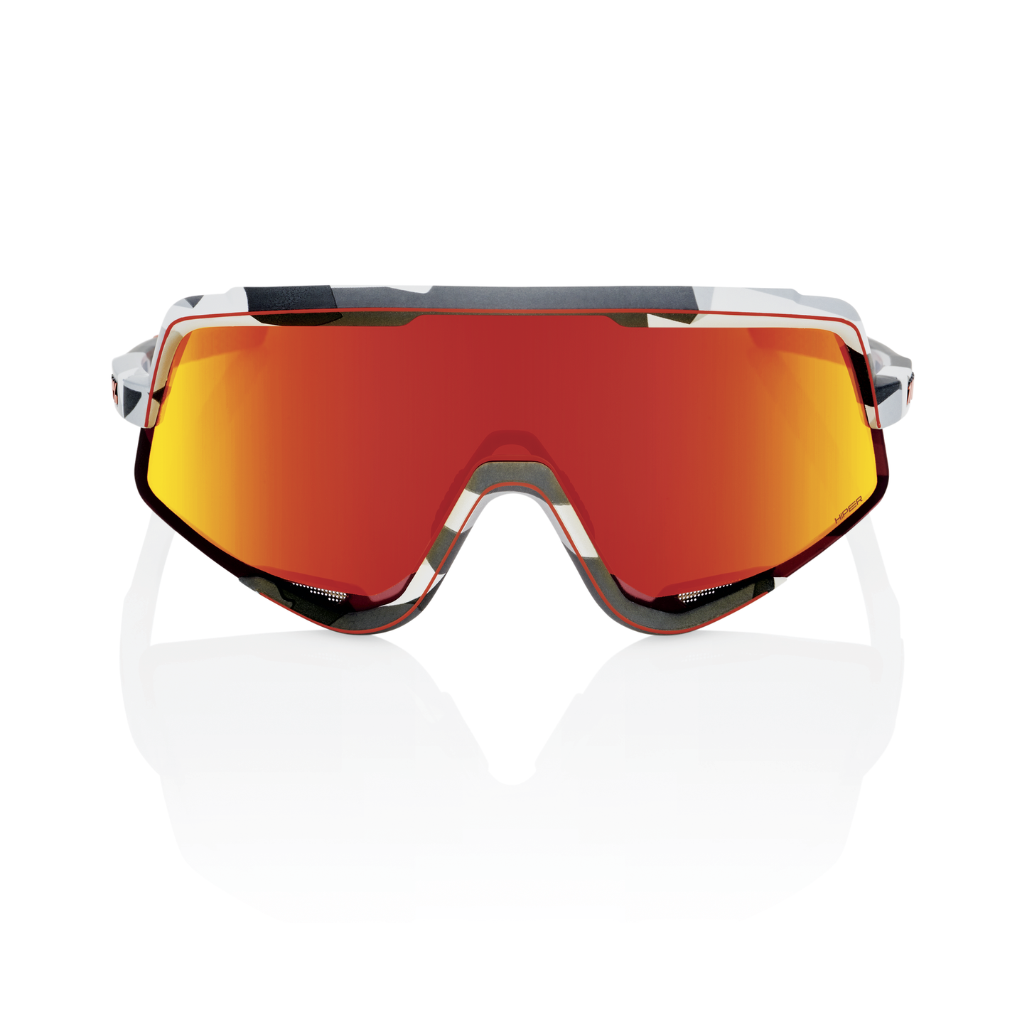 100% Glendale - Soft Tact Grey Camo - HiPER Red Multilayer Lens