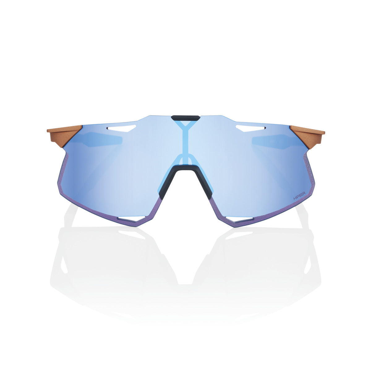 100% Hypercraft - Matte Copper Chromium - HiPER Blue Multilayer Mirror Lens