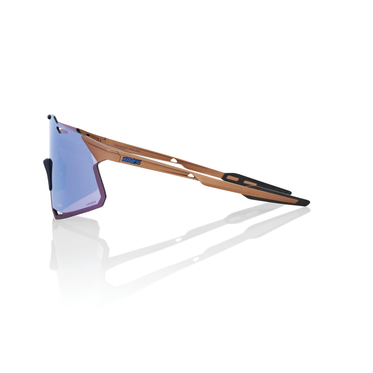 100% Hypercraft - Matte Copper Chromium - HiPER Blue Multilayer Mirror Lens