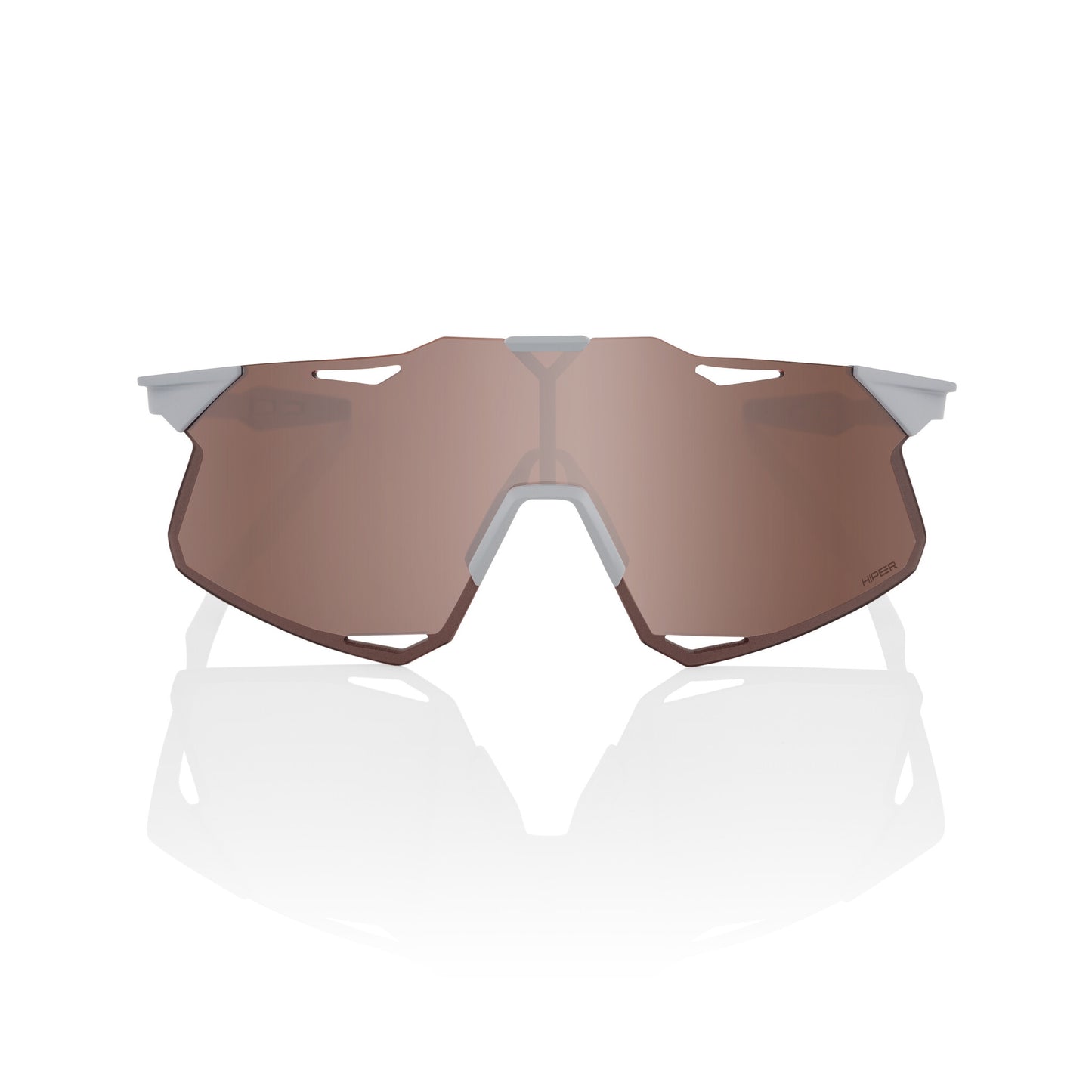 100% HYPERCRAFT - Matte Stone Grey - HiPER Crimson Silver Mirror Lens