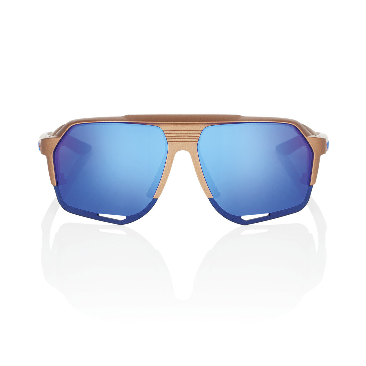 100% Norvik - Matte Copper Chromium - Blue Multilayer Mirror Lens