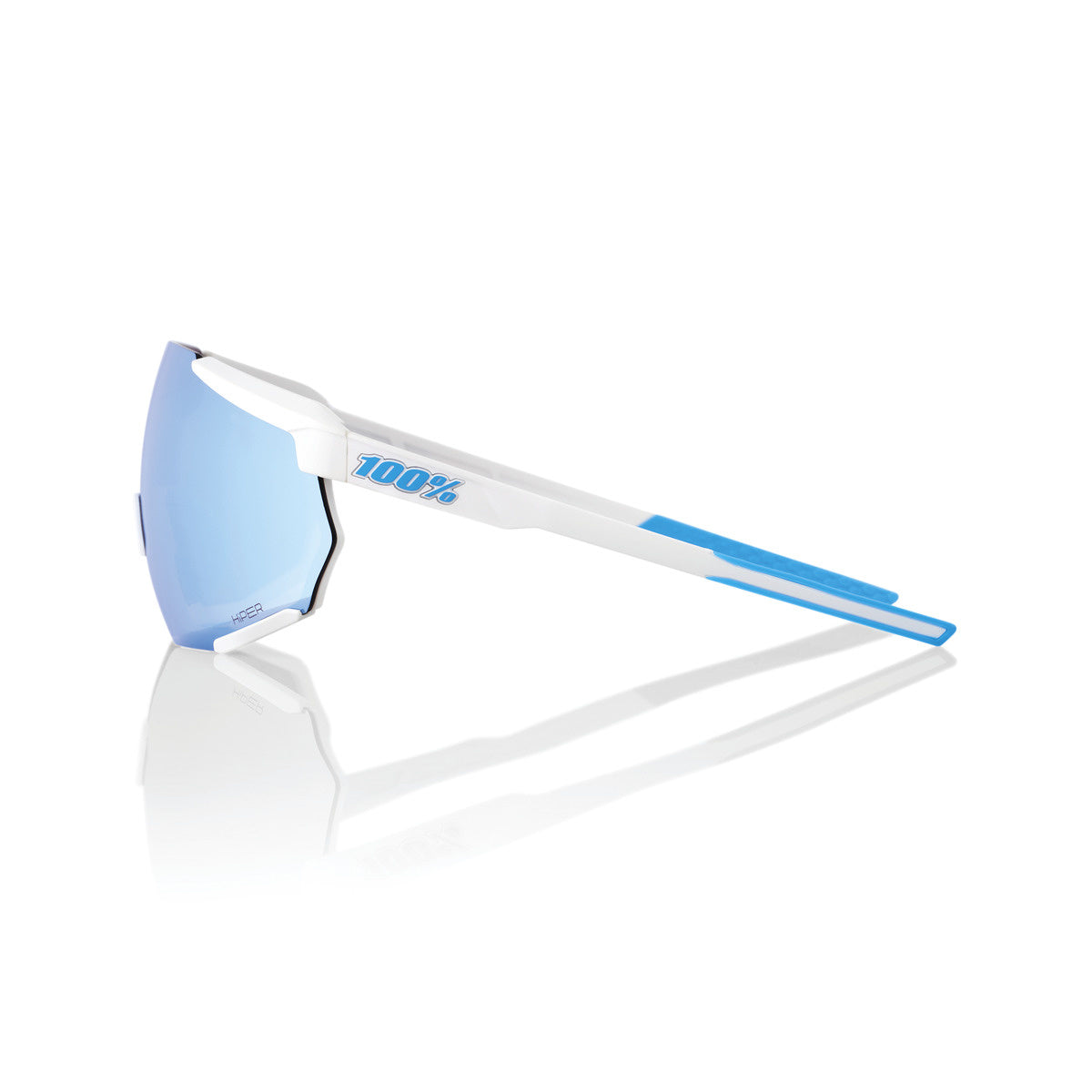 100% Racetrap 3.0 - Movistar Team White - HiPER Blue Multilayer Mirror Lens