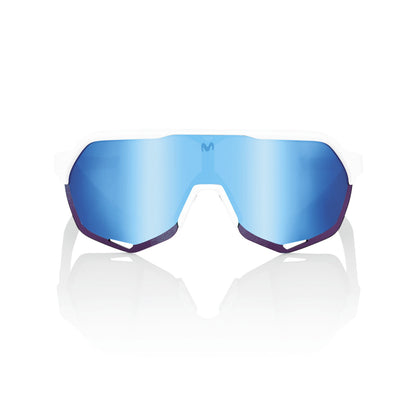 100% S2 - Movistar Team White - HiPER Blue Multilayer Mirror Lens