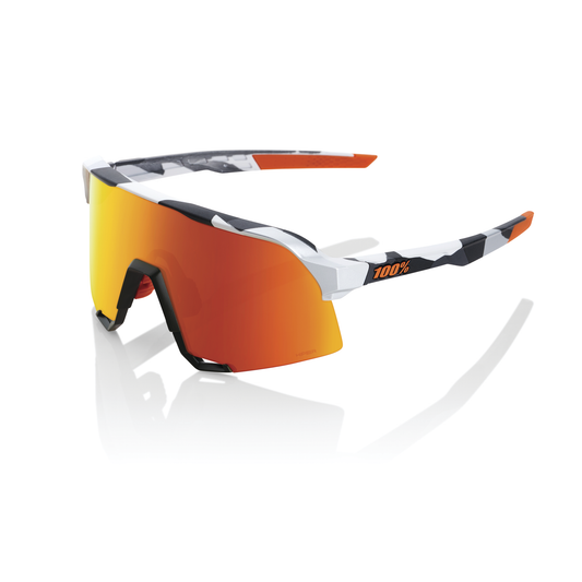 100% S3 - Soft Tact Grey Camo - HiPER Red Multilayer Mirror Lens