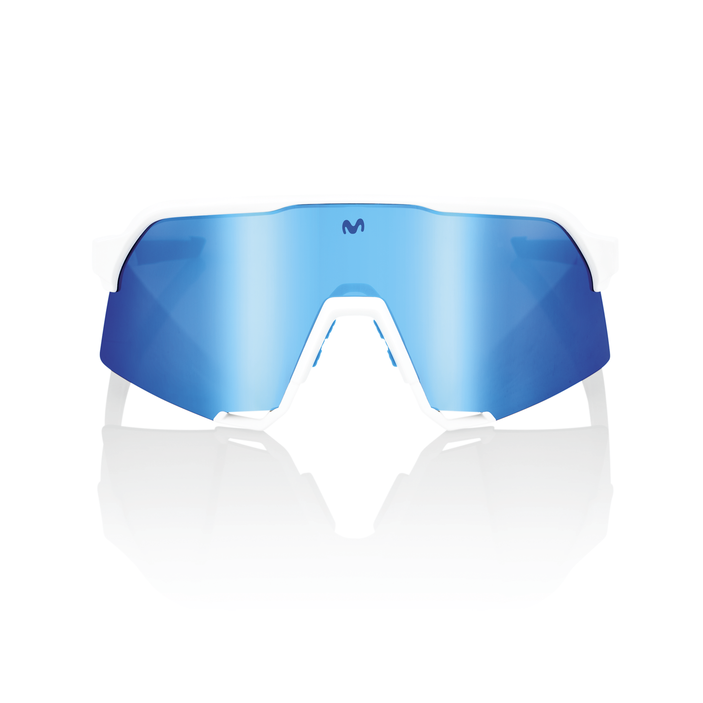 100% S3 - Movistar Team White - HiPER Blue Multilayer Mirror Lens