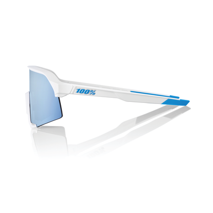 100% S3 - Movistar Team White - HiPER Blue Multilayer Mirror Lens