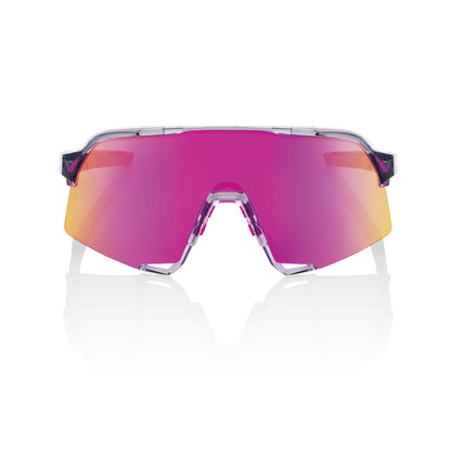 100% S3 - TOKYO NIGHTS - Polished Translucent Grey - Purple Multilayer Mirror Lens