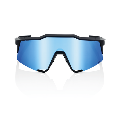 100% Speedcraft - Matte Black - HiPER Blue Multilayer Mirror Lens