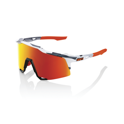 100% Speedcraft - Soft Tact Grey Camo - HiPER Red Multilayer Mirror Lens