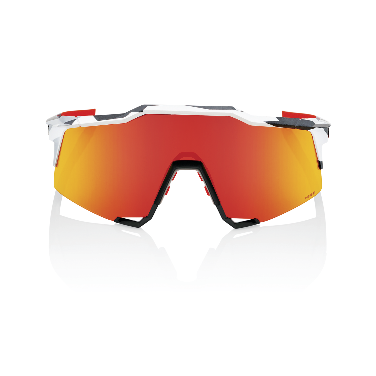 100% Speedcraft - Soft Tact Grey Camo - HiPER Red Multilayer Mirror Lens