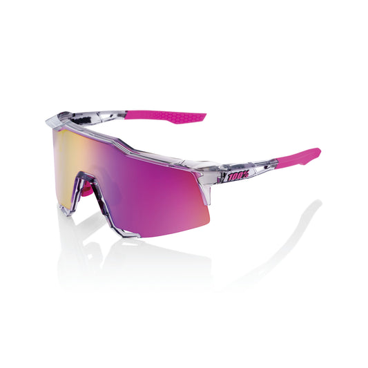 100% SPEEDCRAFT - TOKYO NIGHTS - Polished Translucent Grey - Purple Multilayer Mirror Lens