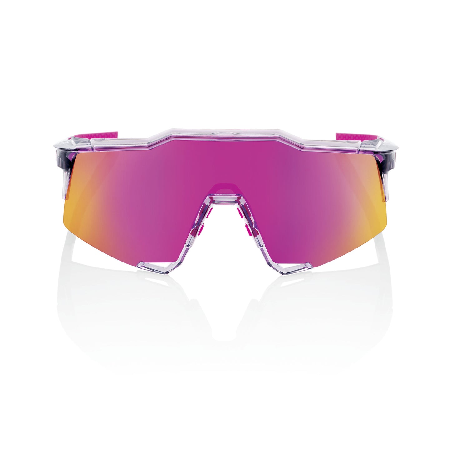 100% SPEEDCRAFT - TOKYO NIGHTS - Polished Translucent Grey - Purple Multilayer Mirror Lens