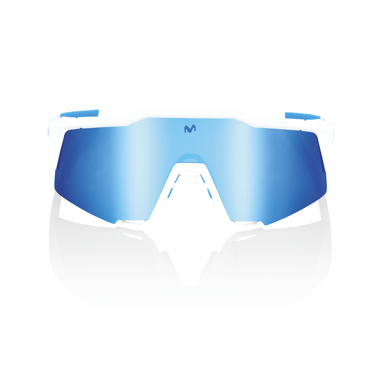 100% Speedcraft - Movistar Team White - HiPER Blue Multilayer Mirror Lens