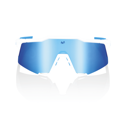 100% Speedcraft - Movistar Team White - HiPER Blue Multilayer Mirror Lens