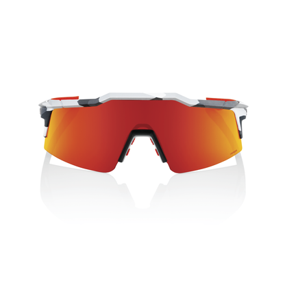 100% Speedcraft SL - Soft Tact Grey Camo - HiPER Red Multilayer Mirror Lens