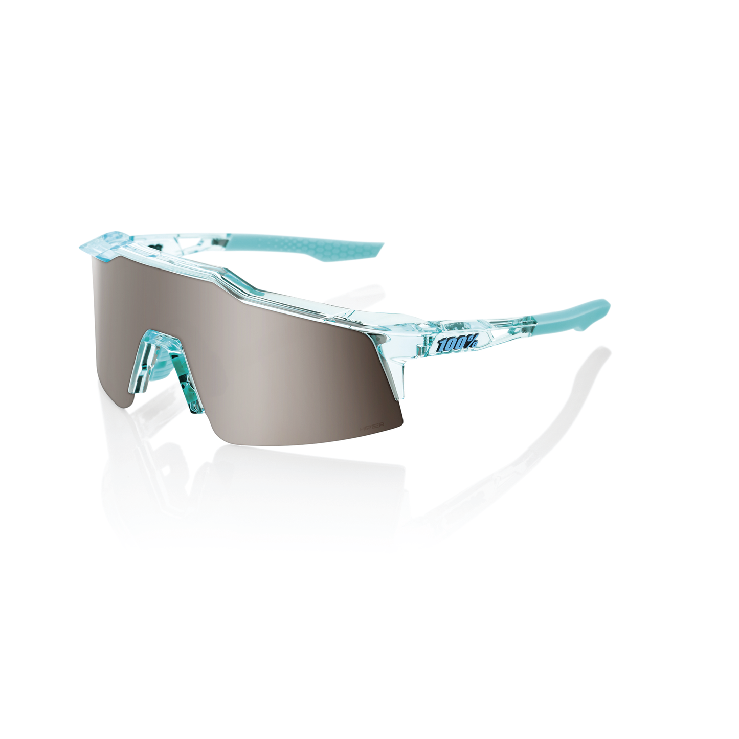 100% Speedcraft SL - Polished Translucent Mint - HiPER Silver Mirror Lens