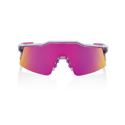 100% SPEEDCRAFT SL - TOKYO NIGHTS - Polished Translucent Grey - Purple Multilayer Mirror Lens