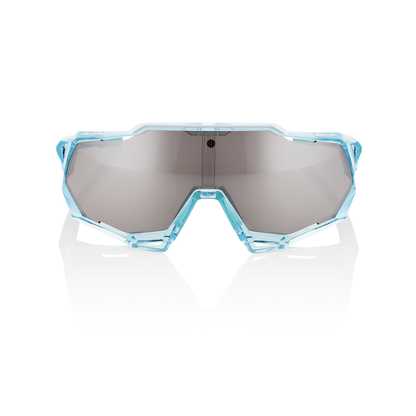 100% Speedtrap - Polished Translucent Mint - HiPER Silver Mirror Lens