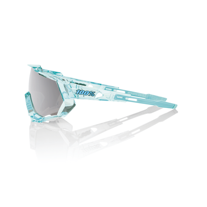 100% Speedtrap - Polished Translucent Mint - HiPER Silver Mirror Lens