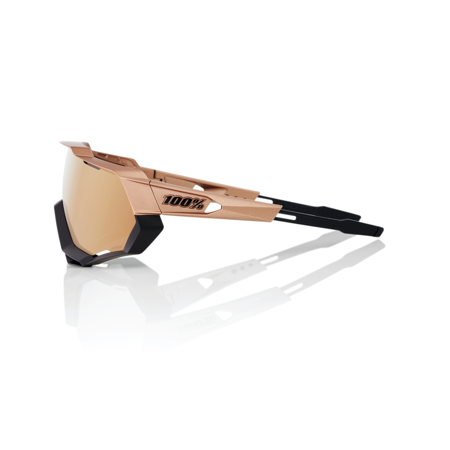 100% Speedtrap - Matte Copper Chromium/Black - HiPER Copper Mirror Lens