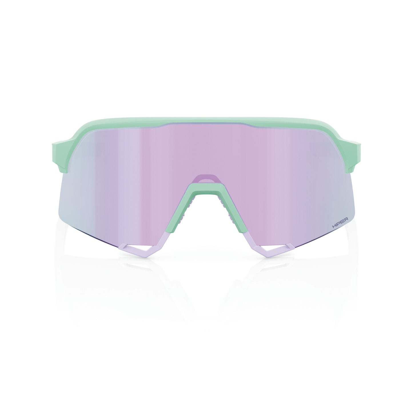 100% S3 - Soft Tact Mint - HiPER Lavender Mirror Lens