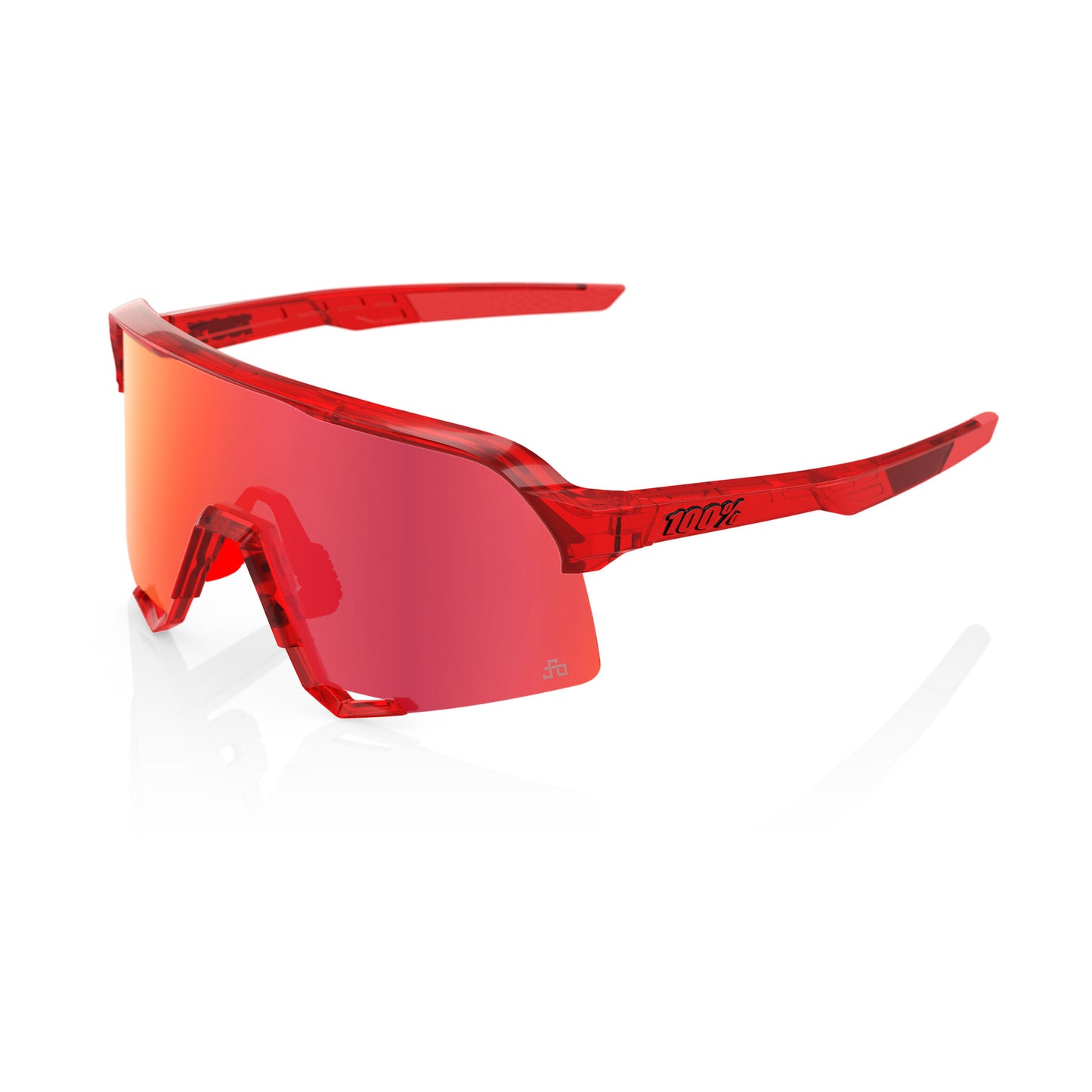 100% S3 Peter Sagan LE Gloss Translucent Red / Hiper Red Mirror lens