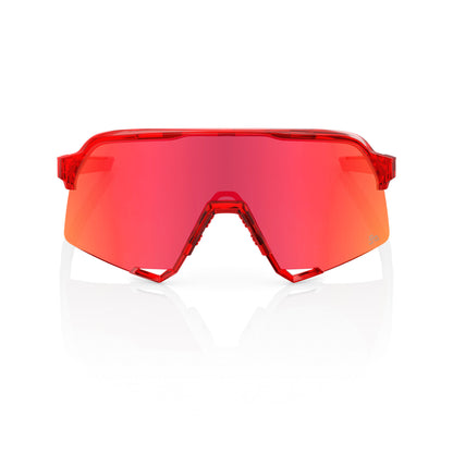 100% S3 Peter Sagan LE Gloss Translucent Red / Hiper Red Mirror lens